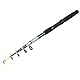 Retractable 6 Sections Telescopic Carbon Fiber Fish Rod Pole 2.1M 7Ft