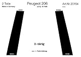 PreWoodec Fahrzeug-Innenausstattung Marke Peugeot Typ 206 Exterieur Wurzelholz_hell
