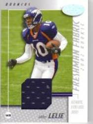 2001 Leaf Certified Materials Fabric of the Game #FG-99 Olandis Gary - Denver Broncos (Piece of Authentic Game-Worn Jersey) (Football Cards)