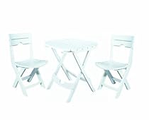 Big Sale Adams Manufacturing 8590-48-3731 Quik-Fold® Cafe Bistro Set, White
