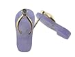 Lavender Jade Flip-Flop Single Diamond Strap Sandal Earrings, 14k Gold