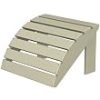 22" Recycled Earth-Friendly Outdoor Patio Adirondack Ottoman - Khaki