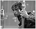 Star Wars Battle Worn Luke Black and White Print