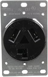PASS & SEYMOUR 3860 Single Flush Dryer Receptacle