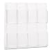 Safco 5608CL Clear plastic literature display wall rack for 8 pamphlets, 20-5/8w x 20-1/2h