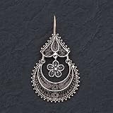 Sterling Silver Filigree Dangling Earrings