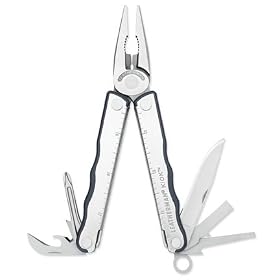 Silver Leatherman Kick Multi-Purpose Pocket Tool by Leatherman
