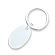 Sterling Silver Oval Key Ring