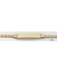 14kt Yellow Gold 6" Child ID Bracelet - BID44-6