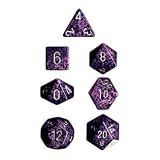Chessex Dice: Polyhedral 7-Die Speckled Dice Set - Hurricane