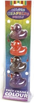 Childrens Toyshop  Toys : Four pack of Colour Changing Rubber Ducks