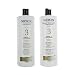 New!! Nioxin System 3 Cleanser & Scalp Therapy Liter Set (33.8 Oz Each)