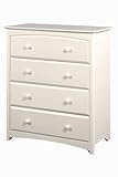Stork Craft Beatrice 4 Drawer Chest, White