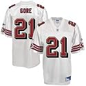 Frank Gore Jersey: Reebok White Replica #21 San Francisco 49ers Jersey