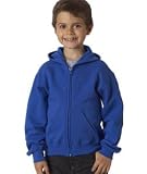 Gildan Youth 7.75 oz Heavy Blend 50/50 Full-Zip Hood. G186B