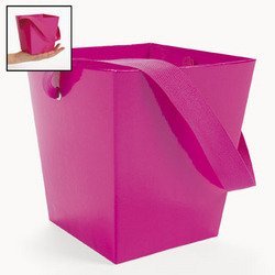 Hot Pink Cardboard Buckets