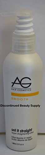 AG Hair Cosmetics Smooth Set it Straight Argan Straightening Lotion 5 oz