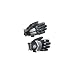 Pryme Cold Bones Insulated Gloves Adult Small Black/Grey