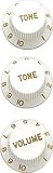 STRAT KNOB SET WHITE