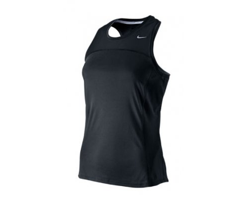 NIKE Damen Tank-Top Sleeveless Miler Team, black/white/reflective silv, S, 405253-011 Preisvergleich