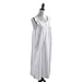 Handmade Women's Eyelet Trim Pleated Nightgown White