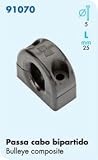Nautos #91070- TWO PIECES COMPOSITE BULL EYE- Sailboat hardware