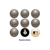 Houston Astros MLB Licensed Billiards Ball Set of 9 (7 Team, 1 Cue,1 Eight Ball)