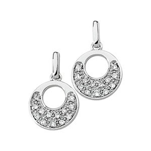 Genuine IceCarats Designer Jewelry Gift 14K White Gold Diamond Earring. Pair 1/6 Ct Tw Diamond Earrings In 14K White Gold