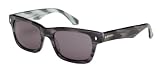 Tres Noir Waycooler Sunglasses Gray Tortoise Silver Horn with Smoke Lenses
