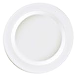 Emile Henry - 059224 - Lot de 4 Assiettes à Dessert - Céramique Émaillée - Coloris Blanc - Diamètre: 21 cm