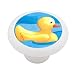 Cute Rubber Duck Decorative High Gloss Ceramic Drawer Knob