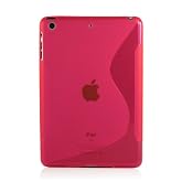 ZuGadgets Hot Pink S Line Design Premium TPU Case Cover Shell for Apple iPad Mini (7931-8)