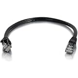 C2G / Cables To Go 26969 Cat5e Snagless Unshielded (UTP) Network Patch Cable, Black (1 Foot/0.30 Meters)