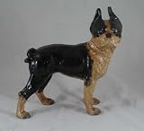 Antique Reproduction Cast Iron Pug Dog Bank Doorstop