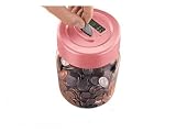 Pink Automatic LCD Display Digital Coin Counting Money Jar Gift Novelty