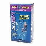 Aosept Powerful Disinfecting Solution, with Free Trial Size of Clear Care, 1 set by ciba vision