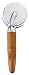 Elizabeth Karmel's 3-inch Serrated Stainless Steel Pizza Wheel with Bamboo Handle