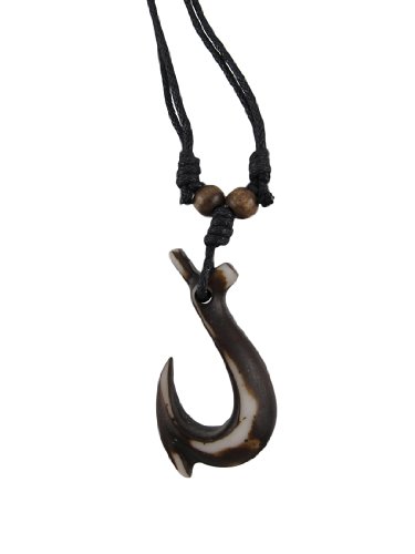 Polynesian Style Fish Hook Necklace Ali'i Makau Hawaii