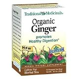 Traditional Medicinals Herbal Teas, Organic Ginger, 16 Tea Bags (Pack of 3)