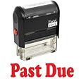 PAST DUE Self Inking Rubber Stamp - Red Ink (42A1539WEB-R)