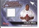2006 Bowman Rookie Rewind Jerseys #BRRLW LenDale White - Tennessee Titans (RC - Rookie Card - Piece of Authentic Game-Worn Jersey ) (Football Cards)