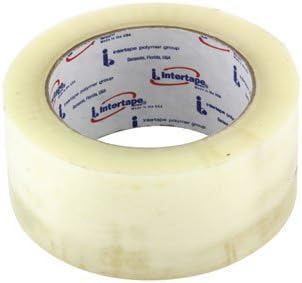 Intertape Carton Sealing Tape 2x 330 Feet - 1.6 Mil -Clear (6 Rolls)