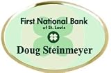 PARIDOT GREEN OVAL BADGE - with Watermark