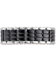 Ceramic Couture™ and Stainless Steel Bracelet 08.50 Inch olished Cb229