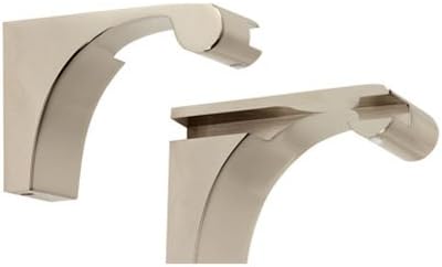 Luna Shelf Bracket (Set of 2) Finish: Satin Nickel