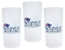 New England Patriots 3 Piece Tumbler Set - Football Sports Merchandise