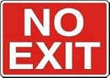 10X14 NO EXIT WT/RD