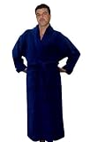 Basic Solid Leaves JBasic Solid Leaves Jacquard Terry Velour Men's Bathrobe, 100% Cotton, Long, Navy, One Sizeacquard Terry Velour Men's Bathrobe, 100% Cotton, Long, Maroon, One Size