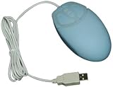 Indestructible Mouse Washable Optical/usb Mouse Indigo