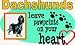 Dachshunds Leave Paw Prints on your Heart Apron
